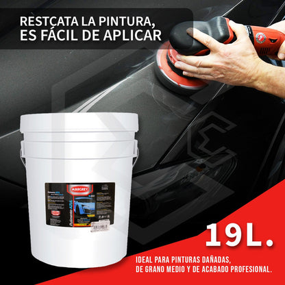 Cubeta Pulimento 19lt Blanco,rojo,rosa Alto Brillo A Elegir