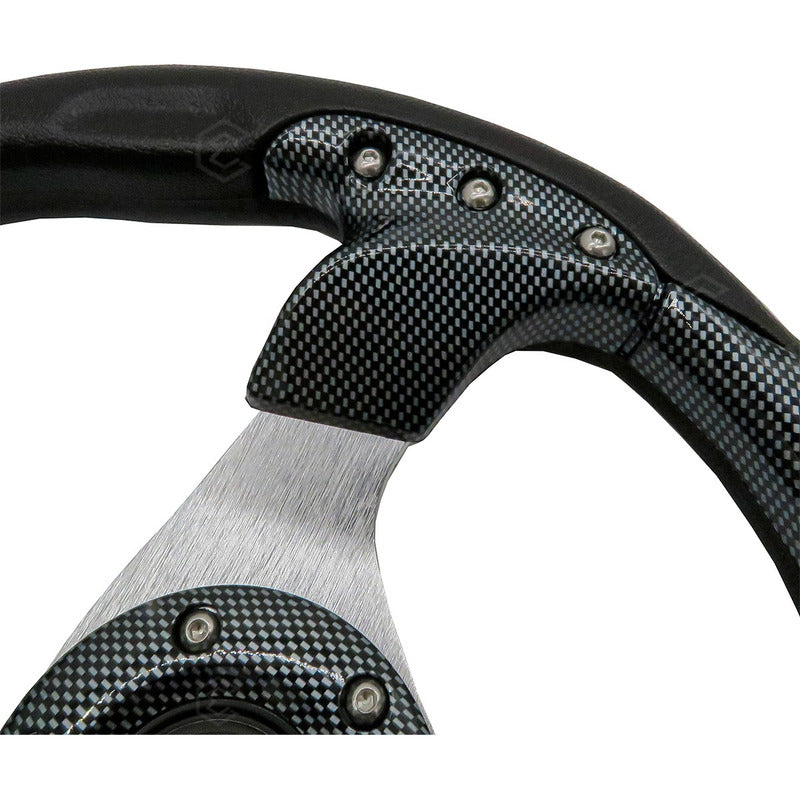 Volante Deportivo Universal De Metal Con 9 Pernos 320mm