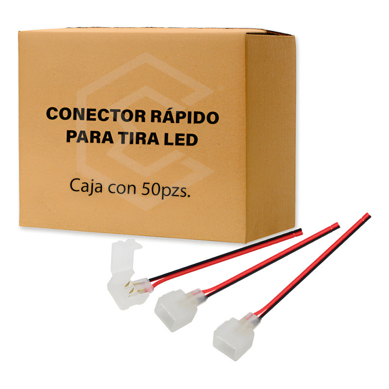 Conector Rápido Para Tira De Led Neon Neonflex 3528 50 Pieza Con01