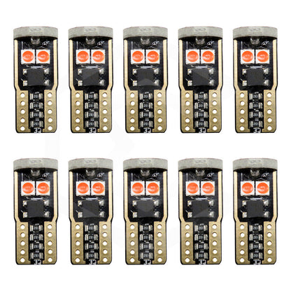 Kit 10 Foco Pellizco T10 Canbus W5w 194 168 2825  No Error 9