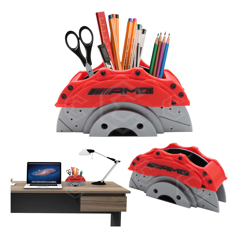 Porta Lápices Organizador De Escritorio Amg Caliper 3d Petg