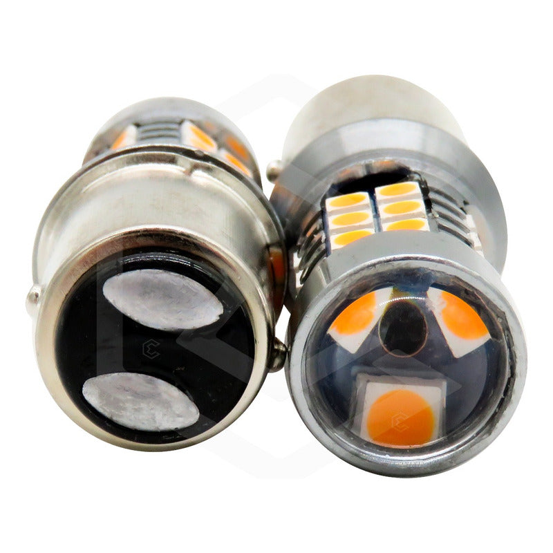 2 Focos 27 Led 1156 1157 3157 7440 7443 No Error Stop Cuarto