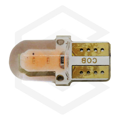 Kit 5 Pares  Focos Led Cob Pellizco T10 Silicon Auto Moto