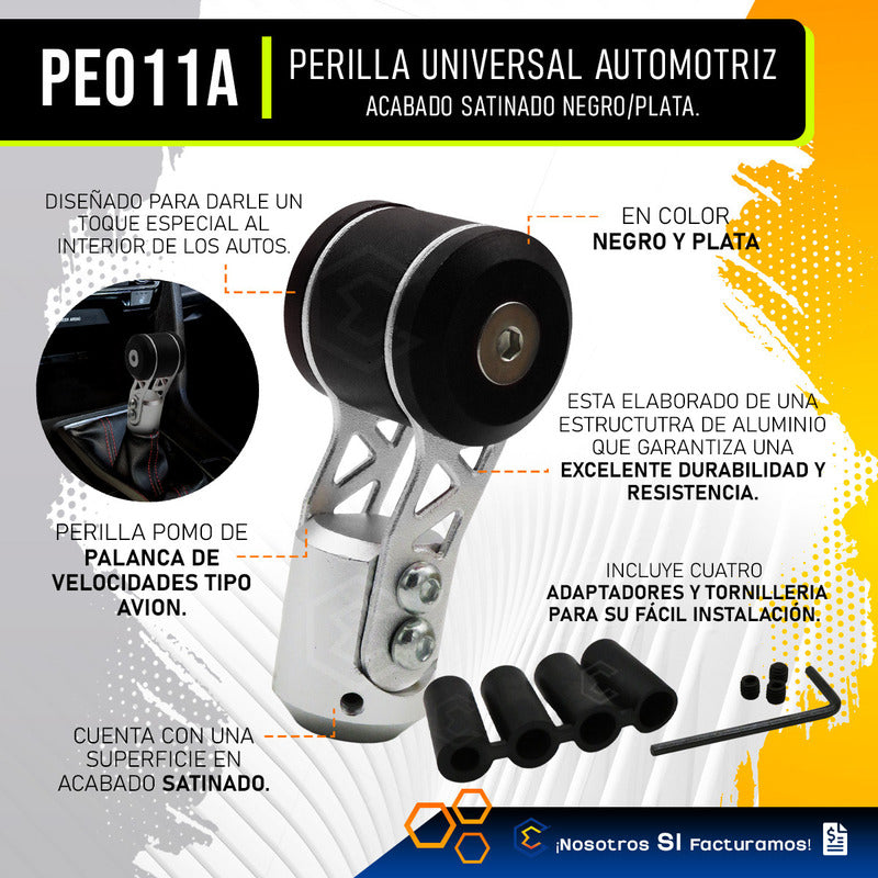 Perilla Pomo Palanca Universal Cambios Automotriz Tipo Avion