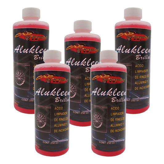 5 Acido Limpiador De Rines Aluminio Y Acero Inoxidable 250ml Rosa Chicle