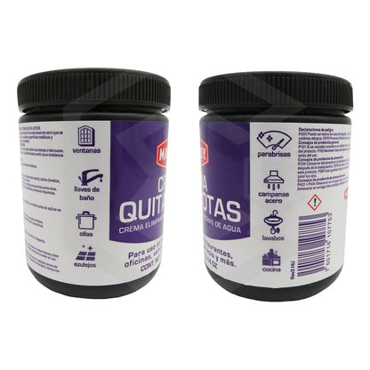 3 Crema Quita Gotas Vidrios Y Cristales Pieza 300 Ml Margrey