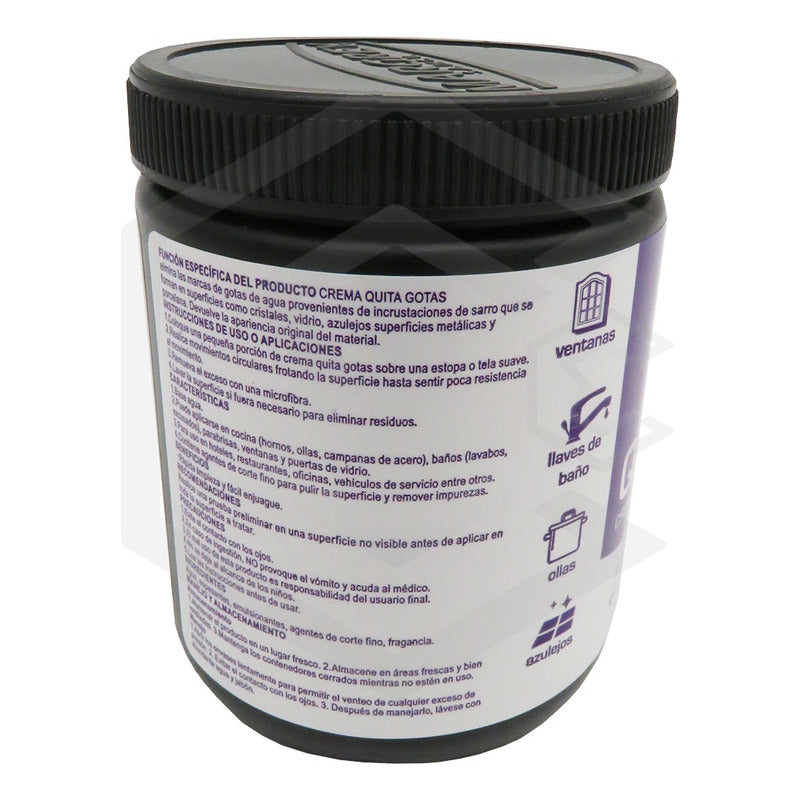 Crema Quita Gotas Vidrios Y Cristales Pieza 300 Ml Margrey