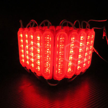 20 Módulos 6 Led Acrilico Alta Intensidad Color A Elegir 12v