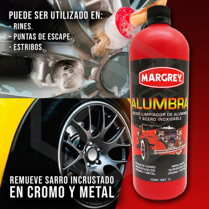 Alumbra Acido Limpiador De Aluminio Y Acero Inoxidable 1lt Verde