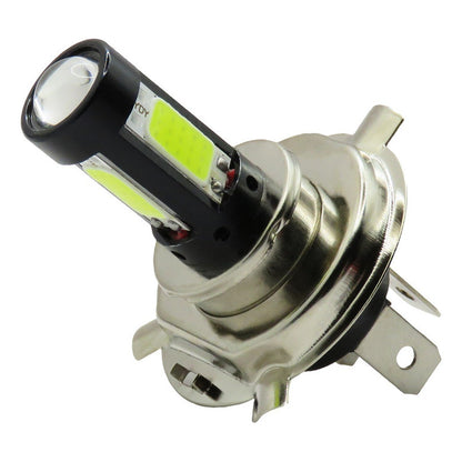 Foco Moto H4 47 Leds Cob Ba20d 3 Caras Lupa 9000lm Reales T H4