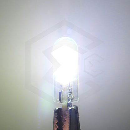 Kit 10 Foco De Pellizco Led Cob Vidrio Filamento Canbus T10