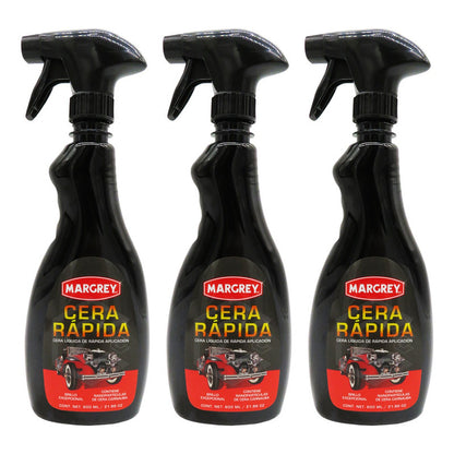 3cera Express Auto Lavado En Seco Con Carnauba 600ml Margrey