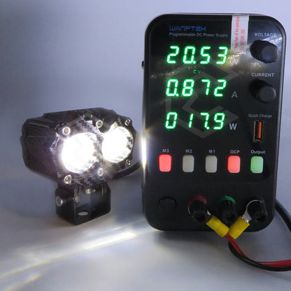 Par De Faros 8 Leds Bicolor Rgb 2 Lupas 5 Funciones 12-24v