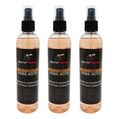 3 Aromatizante P Auto Desodorante Liquido Casa Oficina 270ml