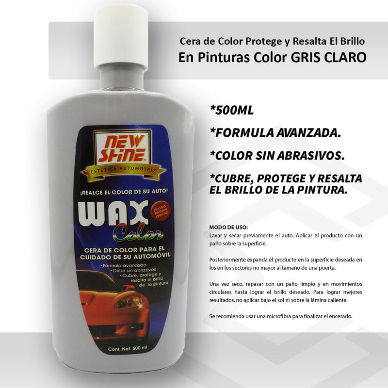 2 Cera Wax De Color Proteje Y Resalta El Brillo En Pintura