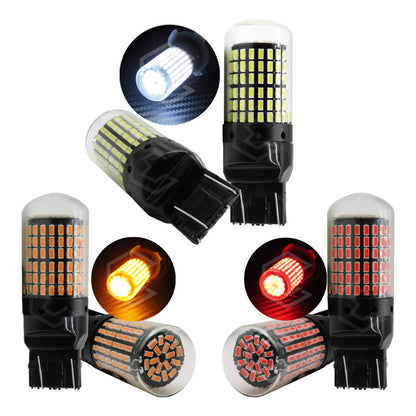 Par Focos 7443 T20 144 Leds Canbus Cristal Cuartos Stop 12v
