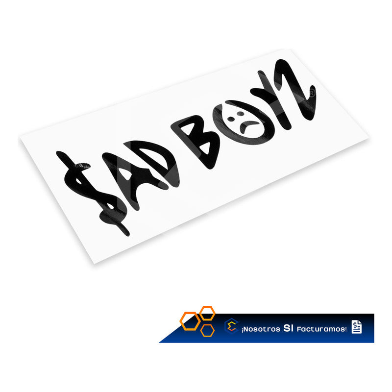 2 Calcomanía Sad Boyz Juniorh Sticker Vinil Auto Moto 25x8cm