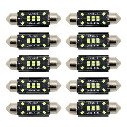 Par De Focos Luz Interior 10 Leds Canbus 31mm 36mm 39mm 41mm