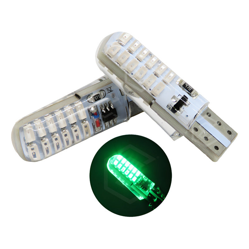 Par De Focos De Pellizco 24 Leds Smd T10 Gel Luz Estrobo 12v