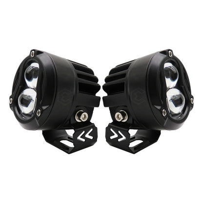 Faro Cuadrado O Redondo Lupa Bicolor 18,000lm 7 Led Uso Rudo