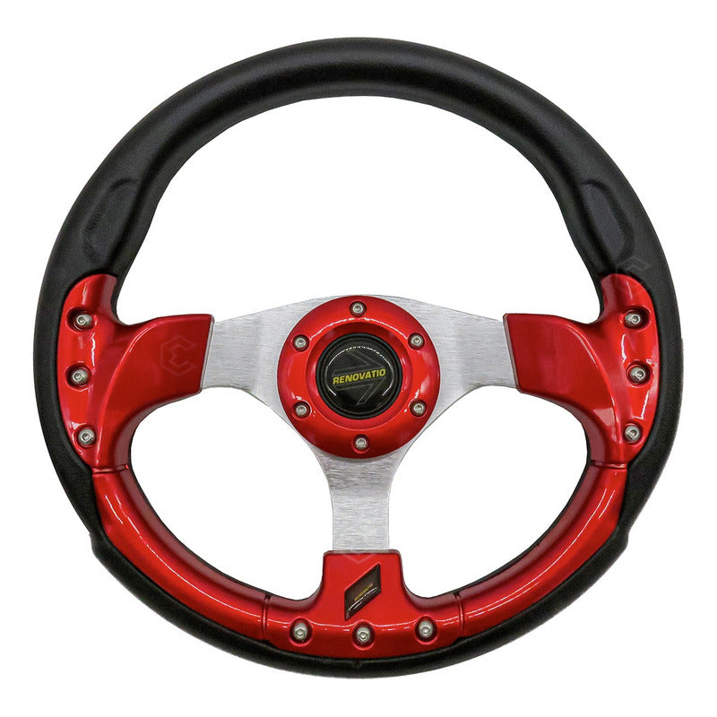 Volante Deportivo Universal De Metal Con 9 Pernos 320mm
