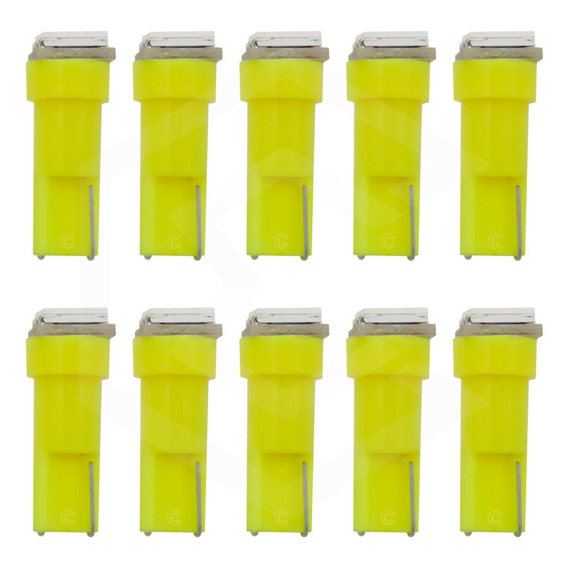 10 Focos Led Tablero De Mandos Cluster T5 2721 12v 7 Colores