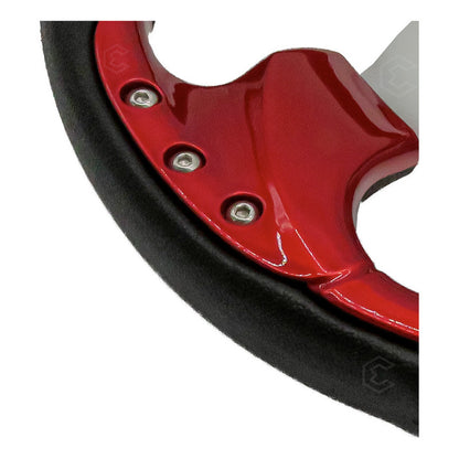 Volante Deportivo Universal De Metal Con 8 Pernos 320mm