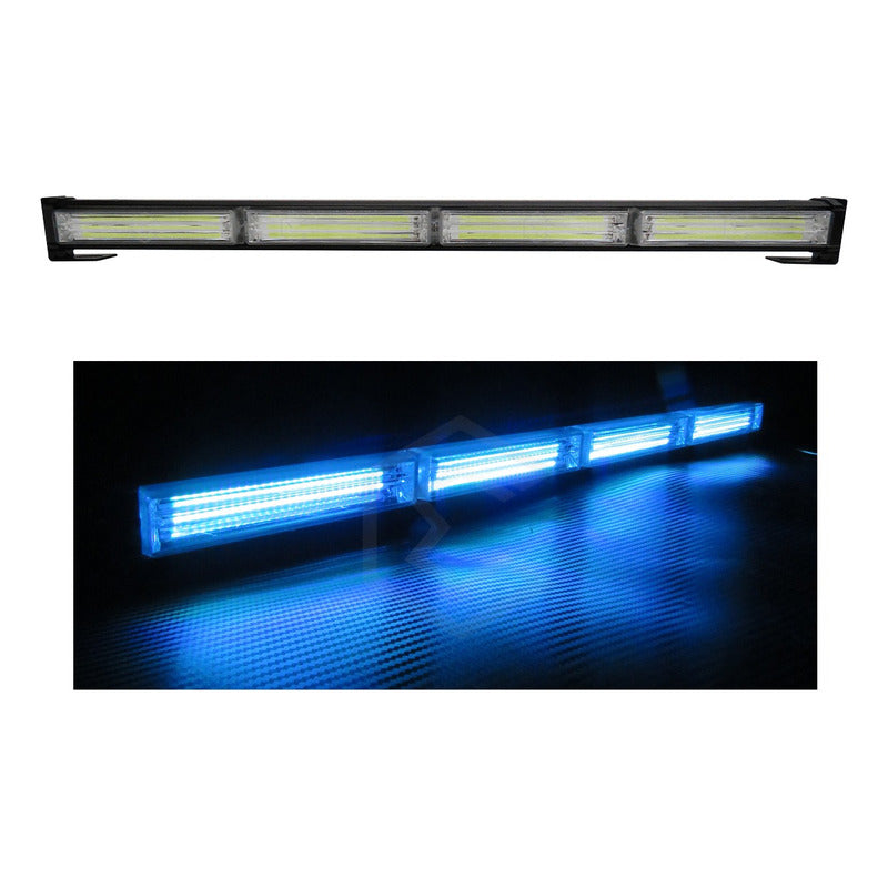 Barra Torreta Led Cob 4 Módulos Estrobo Código 16 Funciones