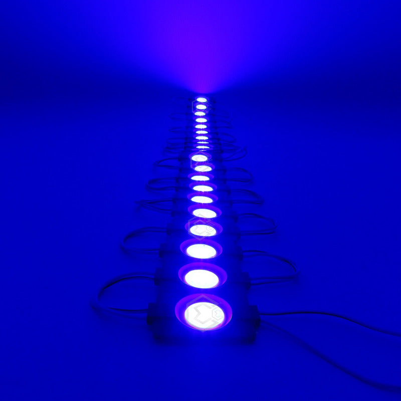 20 Módulos De 9 Led Cob Plasma Redondos Alta Intensidad 12v