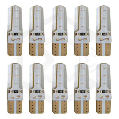 Kit 5 Pares Focos Led Cob Grande Pellizco T10 Silicon Auto