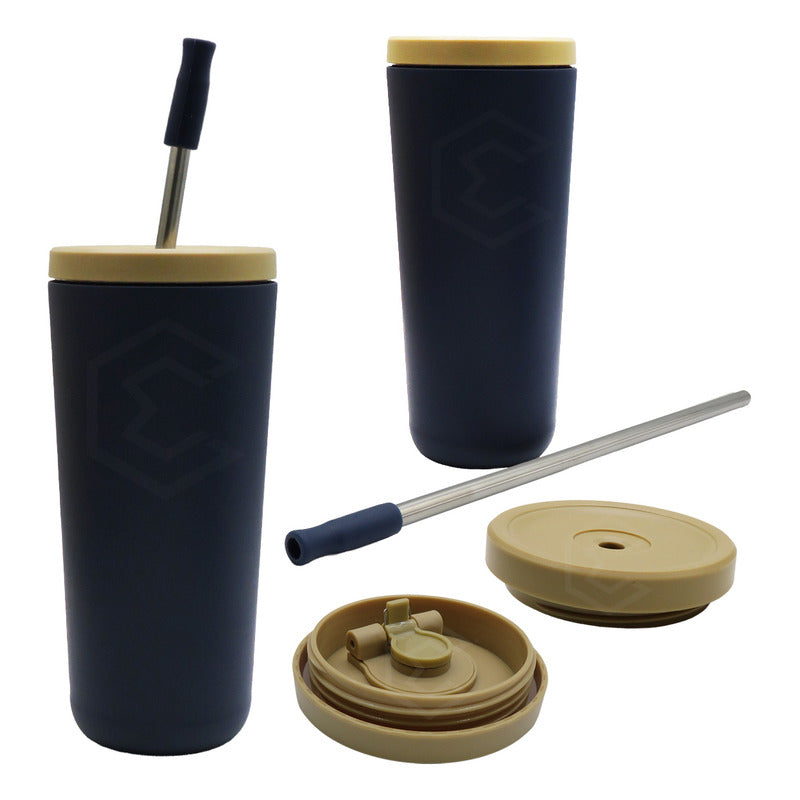 Termo Vaso Personalizado Nombre Logo Láser 750ml Acero Inox
