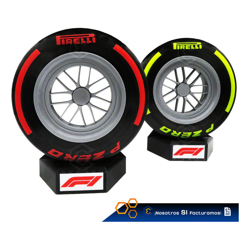 Llanta Fórmula 1 Pirelli P Zero Decorativa 19cm Impresión 3d