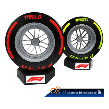 Llanta Fórmula 1 Pirelli P Zero Decorativa 19cm Impresión 3d