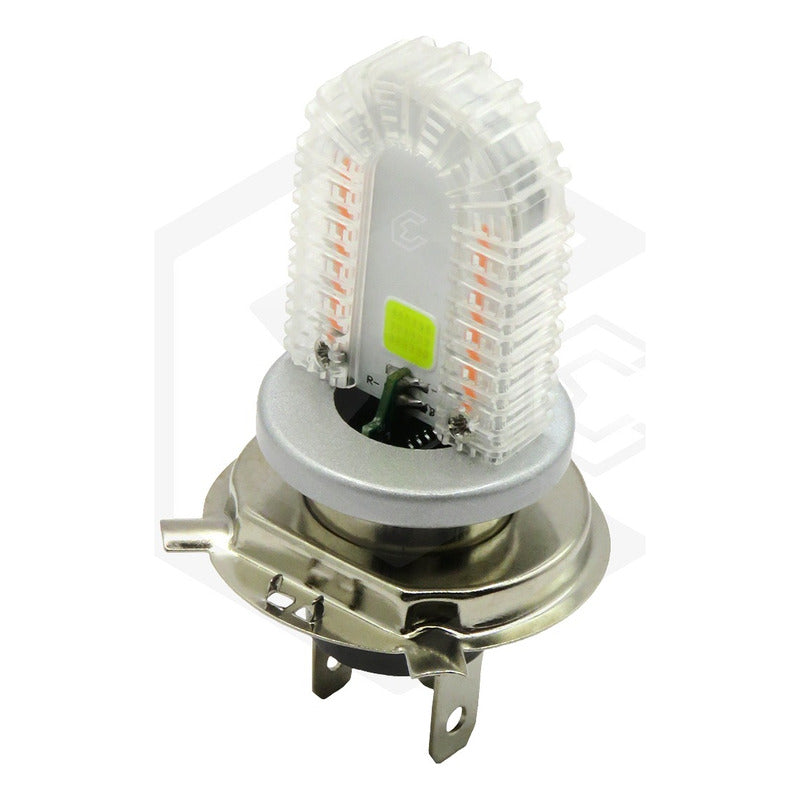 Foco Moto H4 108 Leds Cob Ba20d 6 Funciones 2 Caras Rgb T H4