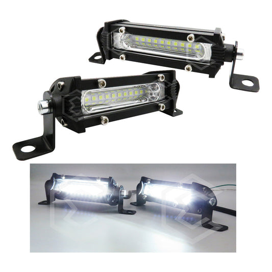 Par Faros Barra Mini 10 Leds Luz Blanca Fija 4'' PuLG 10-30v
