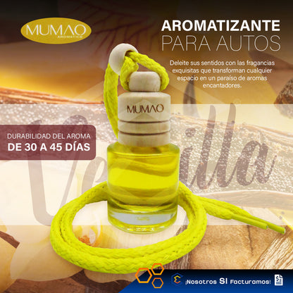 2 Aromatizante Colgante Botella 8ml Auto Casa Ambiente Mumao