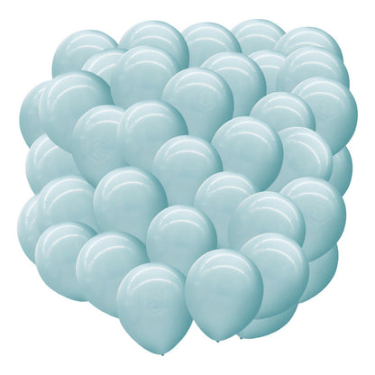 Bolsa 100 Globos Azul Cielo Brilloso #10 Fiesta Boda Latex