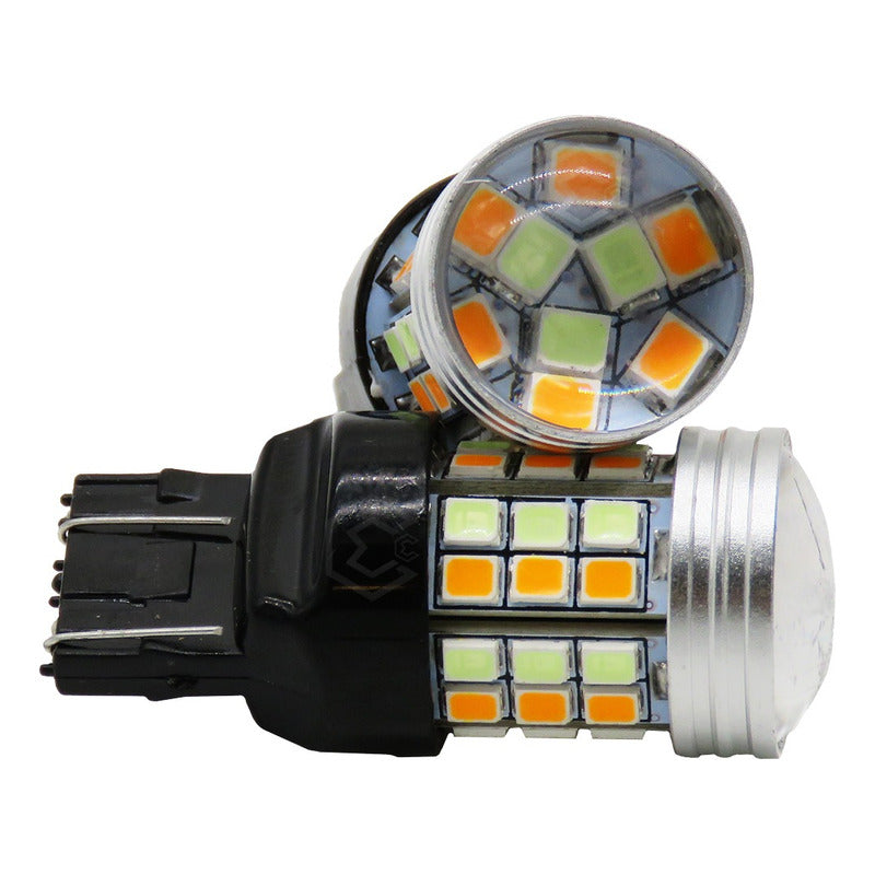 Dos Focos Led 1034 7443 1157 3157 T20 Canbus Dual Color 12vt