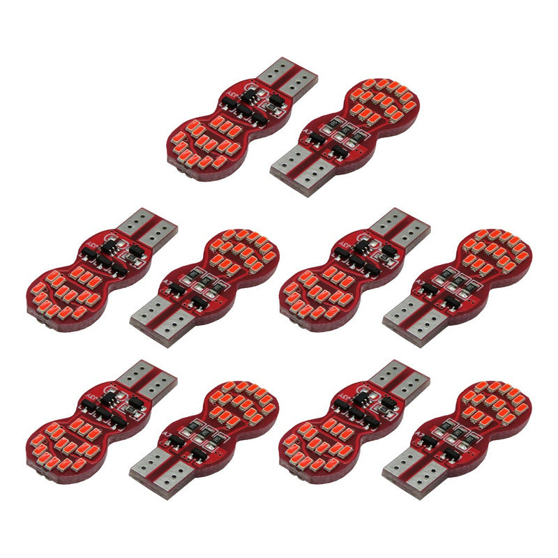 10 Foco De Pellizco T10 30 Led Secuencial Stop Direccional T