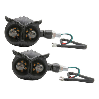 2 Faros Direccionales Universal 26 Leds Búho Moto Tricolor