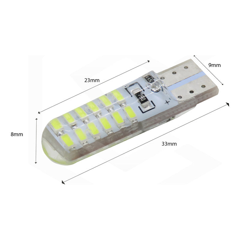 Par De Focos De Pellizco 24 Leds Canbus Fijo+estrobo 12v