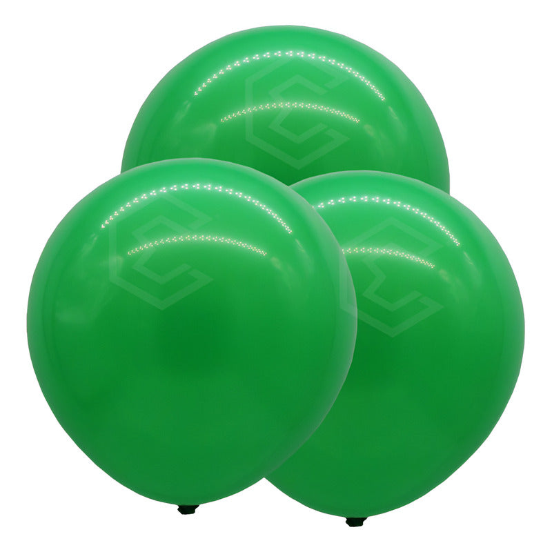 Bolsa 3 Globos Verde Limón Brillosos #36 Fiesta Y Boda Latex Verde Limón Brilloso