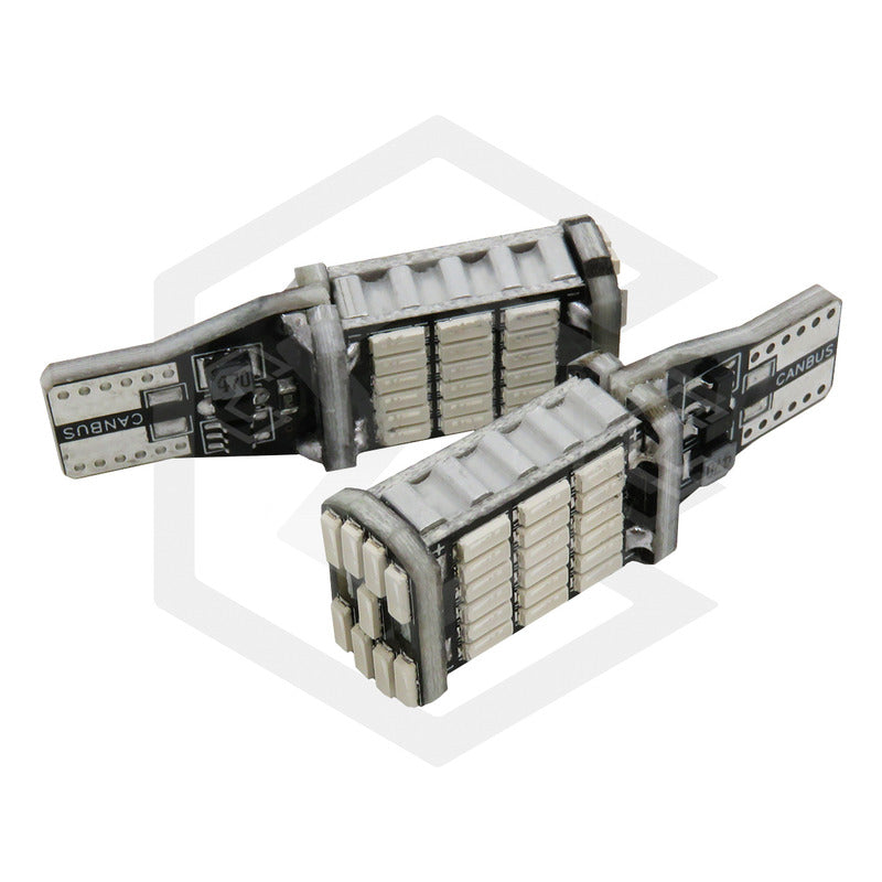 2pzs Focos Led T15 W16w Canbus 45 Smd 4014 1800lm Auto 12v