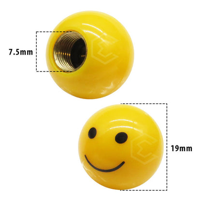 Kit 4 Tapones Cubre Pivote Válvula Emoji Caritas Auto Moto