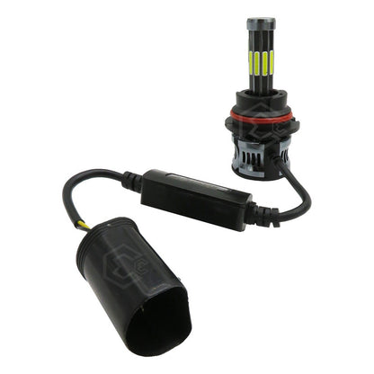 Kit Focos 9004 Led Cob 10 Caras Ventilador Alta Y Baja 360° 9004