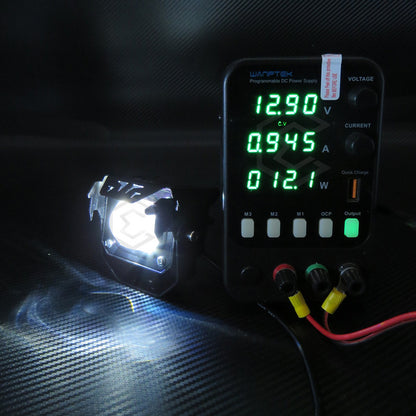 2 Faros Bicolor Rectangular 3'' 6 Hiperled Lupa Fijo 12-24v