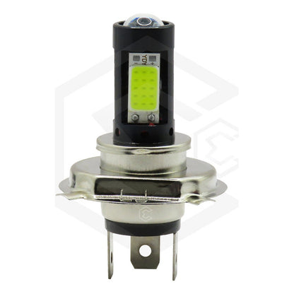 Foco Moto H4 47 Leds Cob Ba20d 3 Caras Lupa 9000lm Reales H4