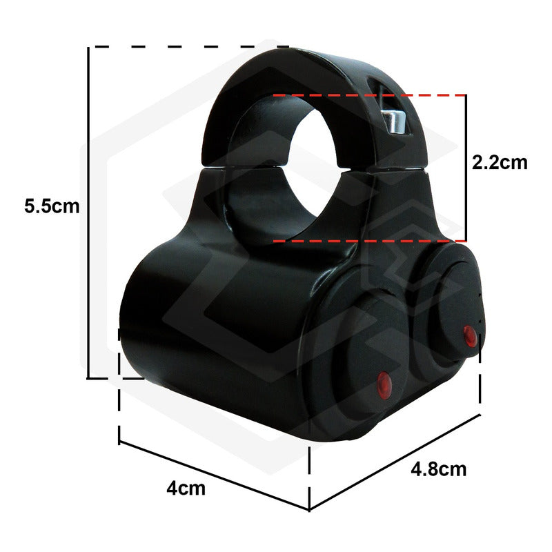 Doble Switch Interruptor Para Moto On/off C/luz Metalico