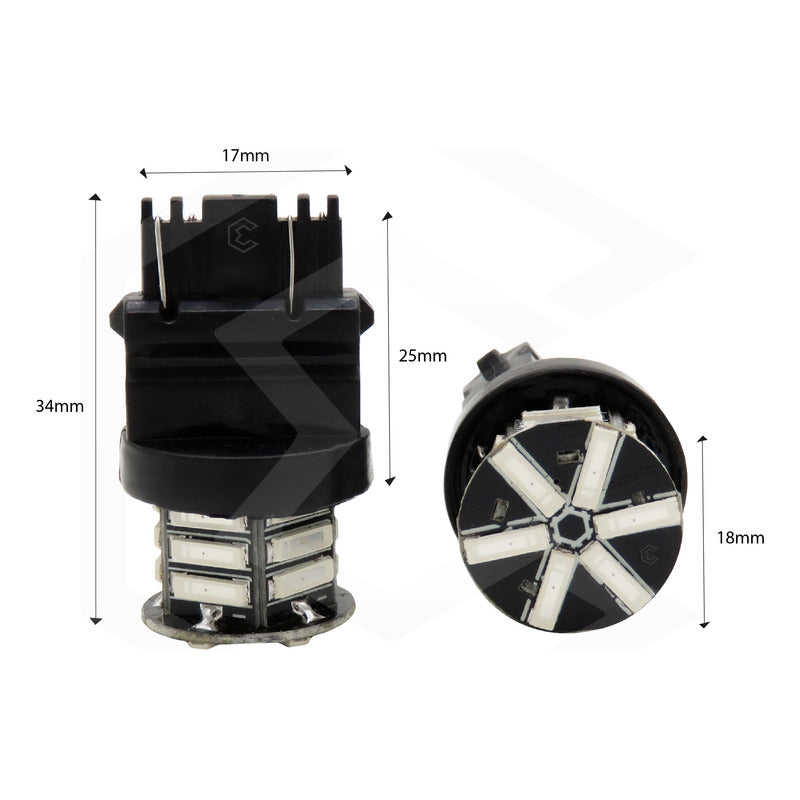 Par 2 Focos 3157 1156 1157 7440 7443 1176 21 Leds Estrobo