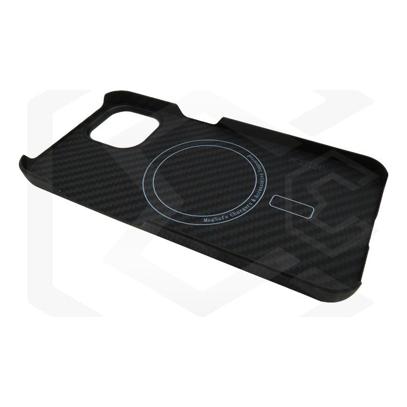 Funda Case De iPhone 13-14 Fibra De Carbono 100% Real
